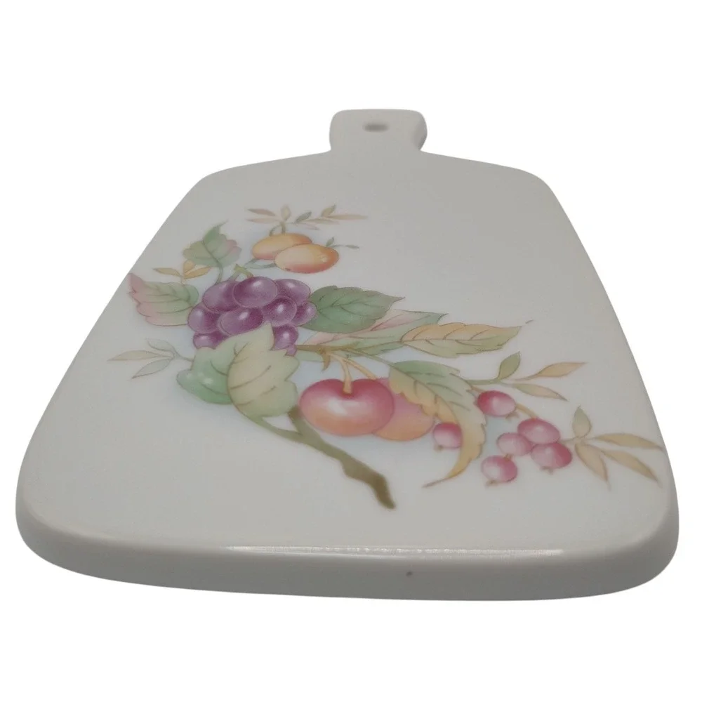 Winrose‎ Collection Porcelain Cutting Board Hand Decorated Small Fruit MCM